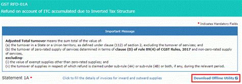 How to claim GST refund of ITC accumulated due to Inverted Tax Structure