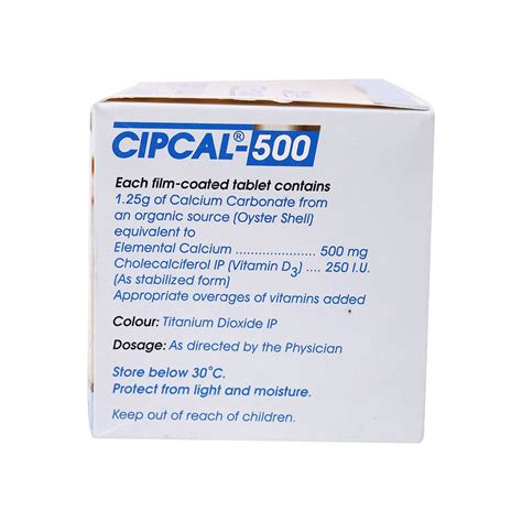 Cipcal-500 Tablet 15's Price, Uses, Side Effects, Composition - Apollo ...
