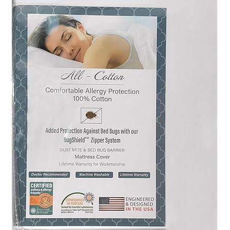 Allersoft 100-Percent Cotton Dust Mite & Allergy Control Twin Duvet ...