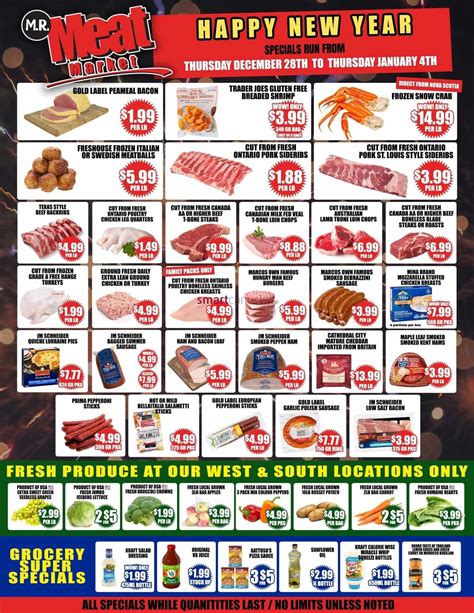 M.R. Meat Market Flyer December 28 to January 4
