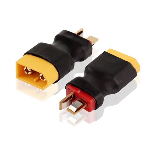 YAODHAOD 2PCS XT60 Male to Deans T Plug Male Connector No Wires Adapter ...