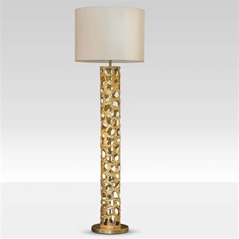 F Edition Cylinder Brass Floor Lamp - FLAIR