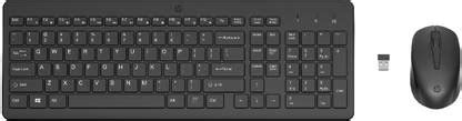 HP 330 Mouse & Keyboard Combo Wireless Standard Desktop Keyboard ...