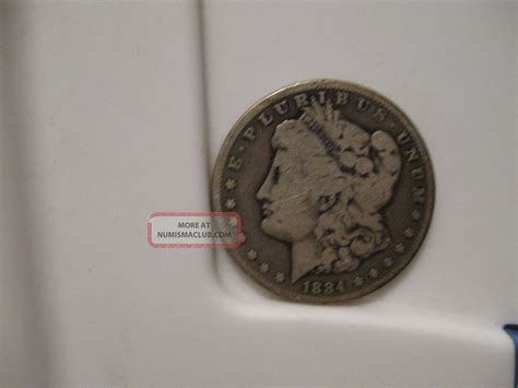 1884 - S Ch Morgan Silver Dollar Us $1 Coin