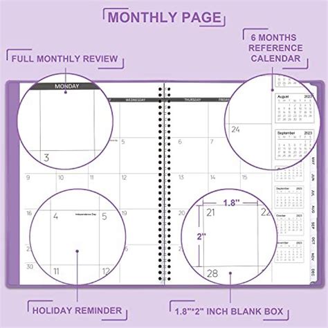 2023-2024 Monthly Planner - 18-Month | Ubuy India