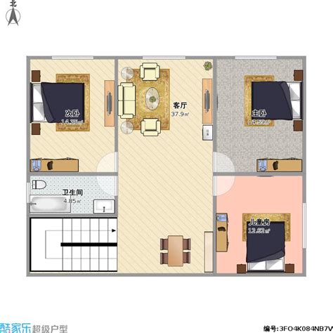 90平米小三居装修图,90平小三室简约,90平米小三居户型图_大山谷图库