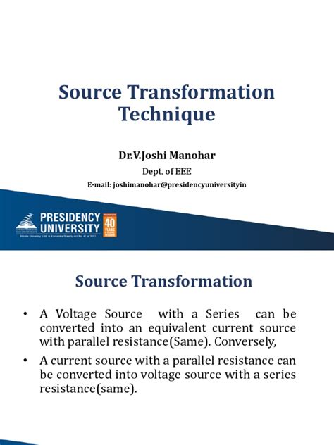 Image result for Source Transformation Problems