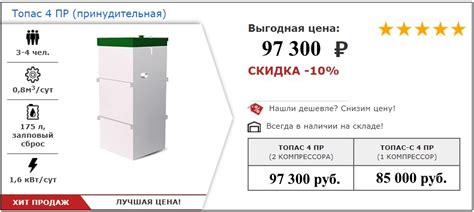 Канализация для дачи Септик — Топас 4 Пр | Юнилос Топас купить в Уфе ...