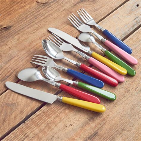Colourful Vintage Inspired Cutlery Set - Etsy UK