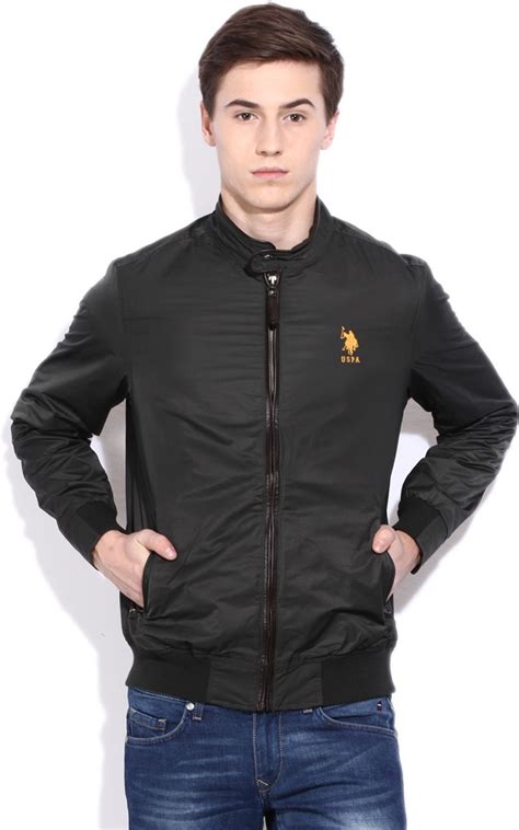 U.S. Polo Assn. Full Sleeve Solid Men's Jacket - Buy FOREST GREEN U.S ...