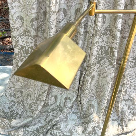 1970’s Articulated Brass Floor Lamp Signed Koch and Lowy For Sale at ...