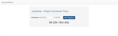 Countdown in JavaScript 的图像结果