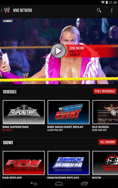WWE Android App Updated With WWE Network Access In Time For Launch, One ...