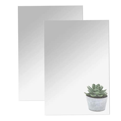 Buy TSKDKIT Large Self Adhesive Mirrors Sheets 2mm Thickened Acrylic ...