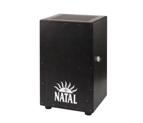 Natal CJAN-L-SW-BB Black Cajon Black Panel, White Logo – Sur Sargam