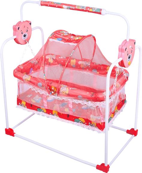 AMAKART Baby Swing Cradle Jhula with Mosquito Net for New Born Baby ...