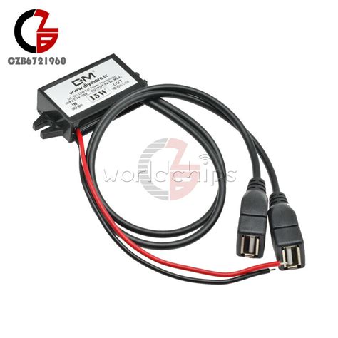 DC-DC 12V to 5V Mini/Micro/A type USB Dual Converter | Ubuy India