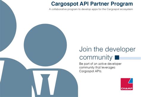CHAMP Cargosystems launches API Partner Program for Cargospot