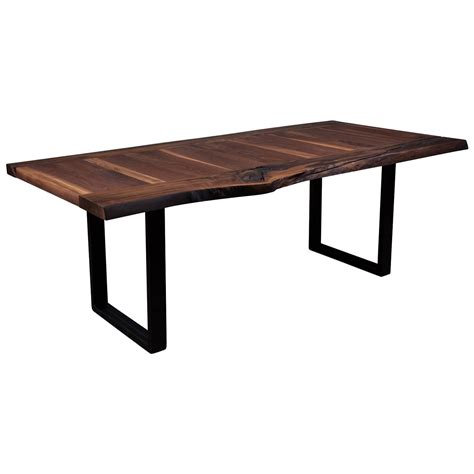 Dramatic Live Edge Black Walnut Dining Table, Handcrafted by Barry ...