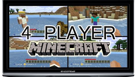 Image result for Minecraft PS4 3 Player Split Screen