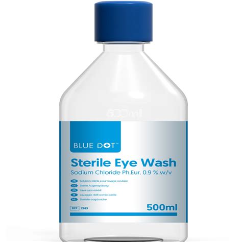 Buy Sterile Saline Eye Wash Solution, 500ml - Dock Pharmacy