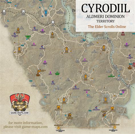 Cyrodiil Aldmeri Dominion Territory Map - The Elder Scrolls Online (ESO)