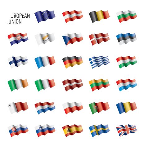 Flags Of The European Union Vector Illustration State European United ...