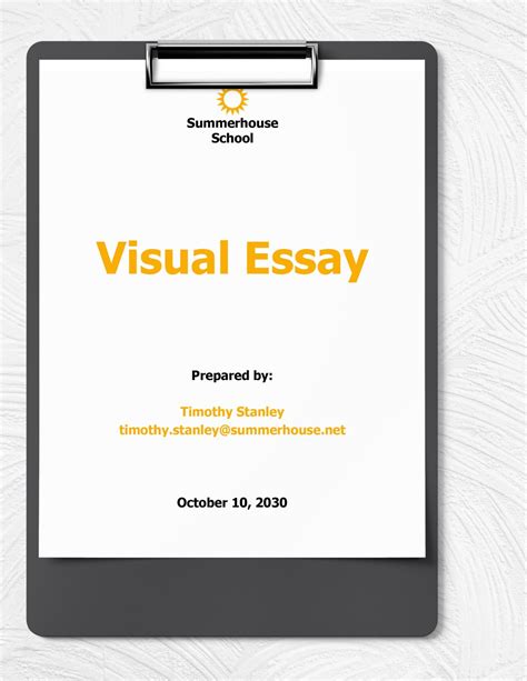 Image result for Visual Text Essay Examples