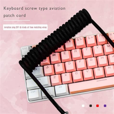 Buy Custom Coiled USB C Cable for Gaming Keyboard, Double-Sleeved ...