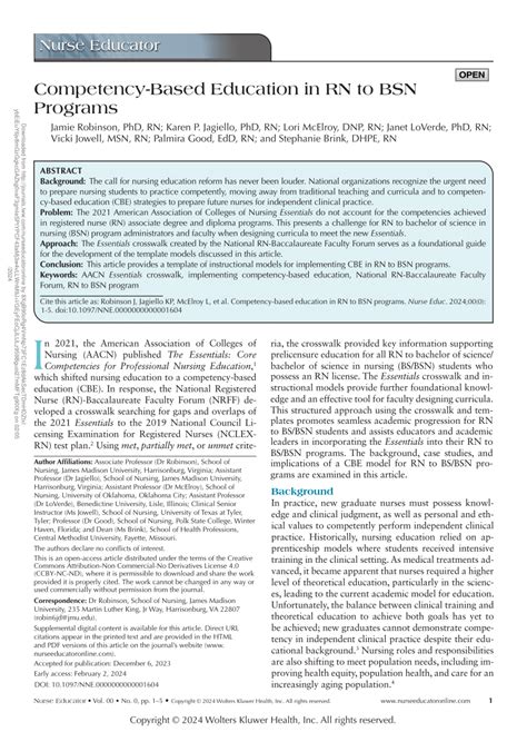 Image result for Competency Based RN to BSN Programs