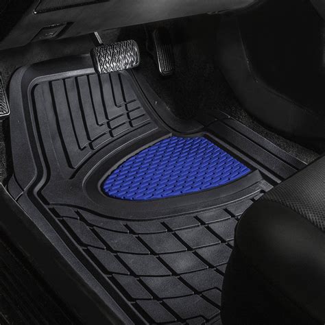 Durable Blue Rubber Floor Mats - Full Set - FH Group
