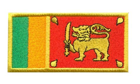 Model Wear - Sri Lanka Flag Embroidered Appliques Patches : Amazon.in ...