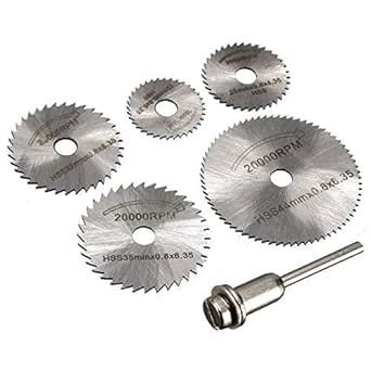 Dedso® 6pcs set Mini HSS Circular Saw Blades Rotating Tool For Dremel ...