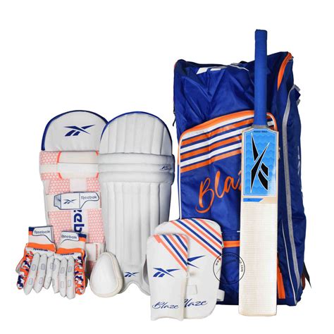 Reebok Blaze Kashmir Willow Complete Kit Without Helmet Size @ Front View