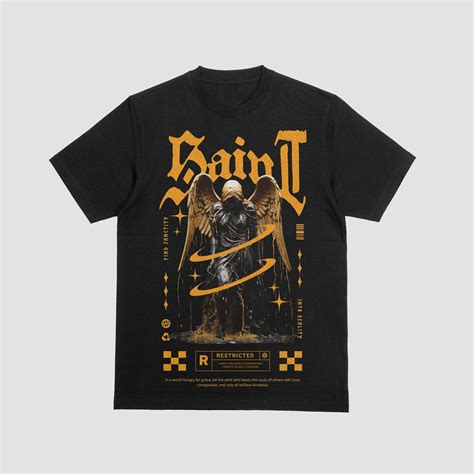 "Saint" Angel Graphic Tee – Divine Rebellion Edition – Bleeding Edge ...