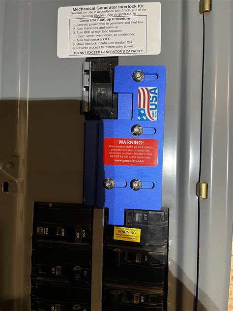 Image result for Installing Square D Generator InterLock Kit