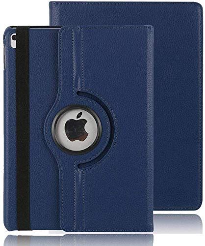 Caseous 360 Rotate Synthetic Leather Flip Cover Case for Apple New iPad ...
