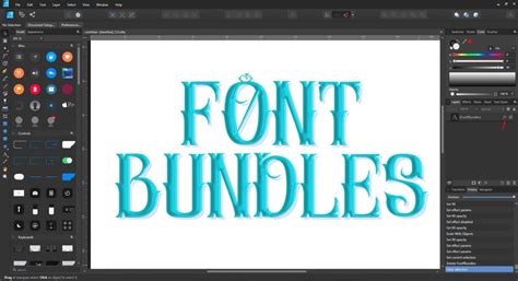 Image result for Affinity Designer Outline Text