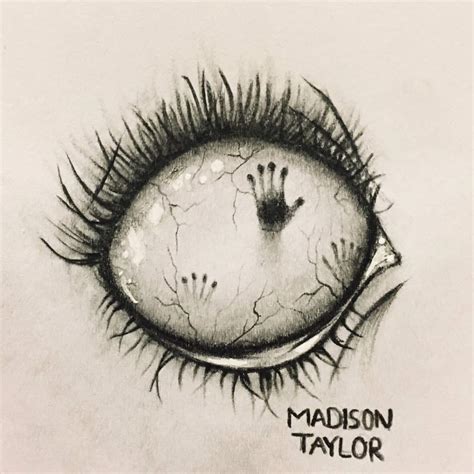 Creepy Eye Drawing at PaintingValley.com | Explore collection of Creepy ...