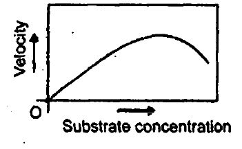 The given graph shows the effect of substrate concentration on the rate ...