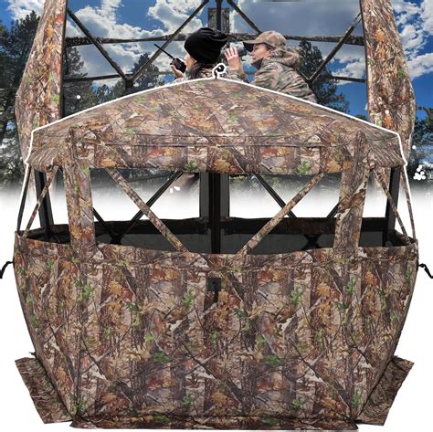 XProudeer Extra Large Hunting Blind 5-Sided Hunting Ground Blind for 3 ...