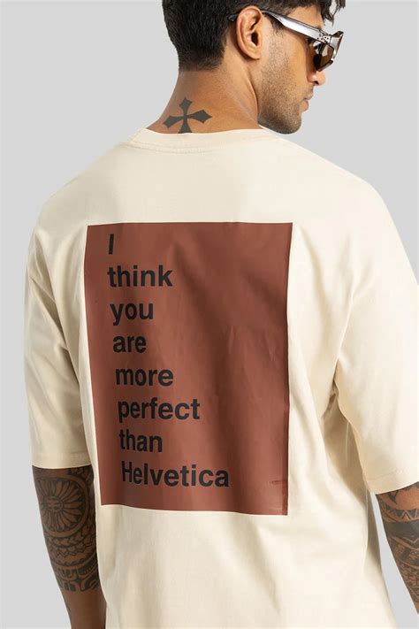 Buy Men's Bartolomeo Cream Printed Oversized Fit T-Shirts Online ...