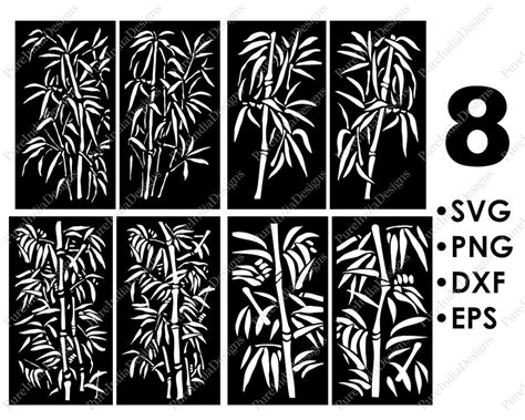 4 Designs Bundle Bamboo Tree Privacy Screen Decorative - Etsy India