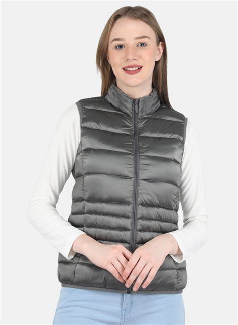 Buy Women Grey Puffer Jacket Online in India - Monte Carlo