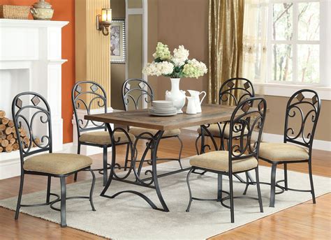 metal dining room set