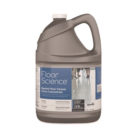 Diversey™ Floor Science Neutral Floor Cleaner Concentrate, Citrus Scent ...