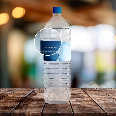 Free Mineral Water Bottle Mockup PSD Template - Mockup Den