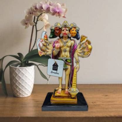 Homebia Panchmukhi Hanuman Idol God Idol Decorative Showpiece - 25 cm ...