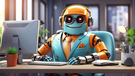 Cartoon Robot Doing Work 的图像结果