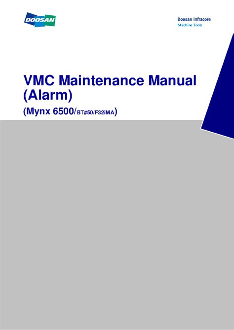 Fanuc External Alarm - Machine Tools VMC Maintenance Manual (Alarm ...